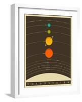 Solar System-Jazzberry Blue-Framed Art Print