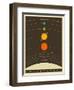 Solar System-Jazzberry Blue-Framed Premium Giclee Print