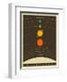 Solar System-Jazzberry Blue-Framed Premium Giclee Print