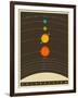 Solar System-Jazzberry Blue-Framed Art Print