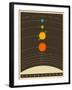 Solar System-Jazzberry Blue-Framed Art Print