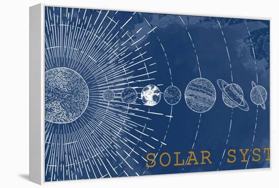 Solar System-Kimberly Allen-Framed Stretched Canvas