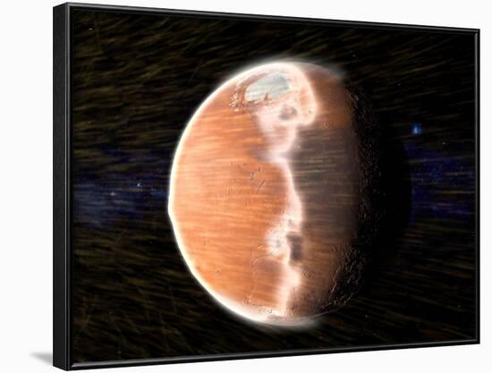 Solar Wind Stripping Atmosphere from Mars-null-Framed Photographic Print