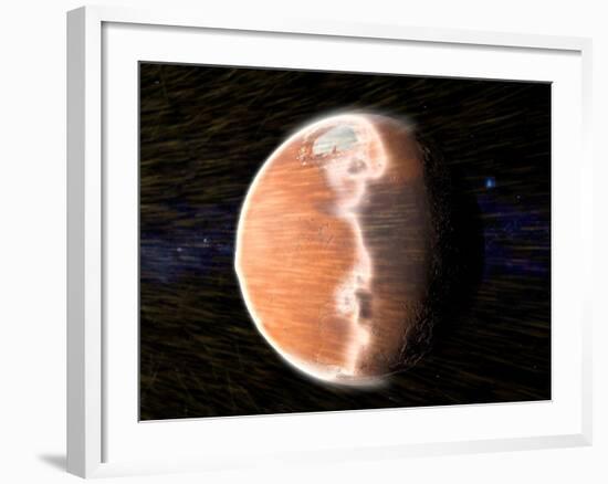 Solar Wind Stripping Atmosphere from Mars-null-Framed Photographic Print