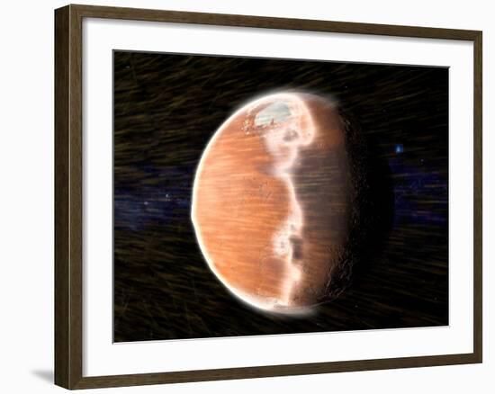 Solar Wind Stripping Atmosphere from Mars-null-Framed Photographic Print