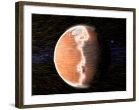 Solar Wind Stripping Atmosphere from Mars-null-Framed Photographic Print