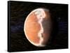 Solar Wind Stripping Atmosphere from Mars-null-Framed Stretched Canvas