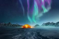 Camping under the Northern Lights-solarseven-Photographic Print