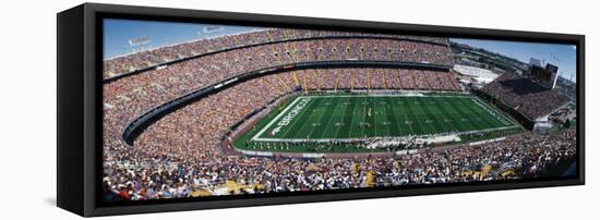 Sold Out Crowd at Mile High Stadium-null-Framed Stretched Canvas