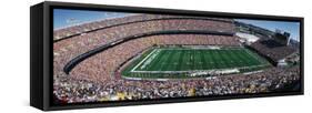 Sold Out Crowd at Mile High Stadium-null-Framed Stretched Canvas