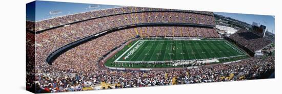 Sold Out Crowd at Mile High Stadium-null-Stretched Canvas