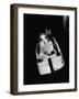 Soldier and Girlfriend Kissing in the Tunnel of Love-Marie Hansen-Framed Premium Photographic Print