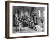 Soldier Declares Feudal Homage to the King-Emile Bayard-Framed Art Print