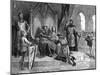 Soldier Declares Feudal Homage to the King-Emile Bayard-Mounted Art Print