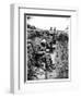 Soldier Eating in a Trench in the Champagne Region, 1916-Jacques Moreau-Framed Photographic Print