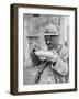 Soldier Eating Soup, 1915-Jacques Moreau-Framed Photographic Print