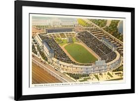 Soldier Field and Field Museum, Chicago, Illinois-null-Framed Premium Giclee Print