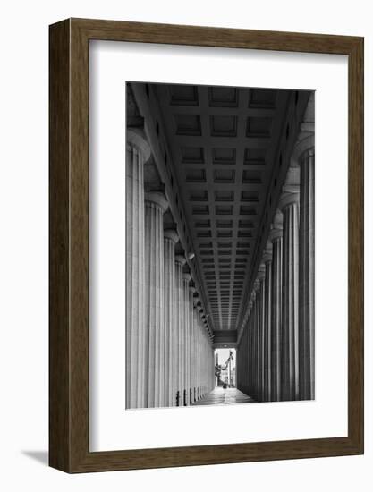 Soldier Field Colonnade Chicago BW-Steve Gadomski-Framed Photographic Print