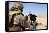 Soldier Fires the Mk. 19 Grenade Launcher-null-Framed Stretched Canvas