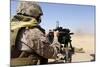 Soldier Fires the Mk. 19 Grenade Launcher-null-Mounted Photographic Print