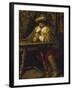 Soldier from the Thirty Years' War with beer mug-Wilhelm Trübner-Framed Giclee Print