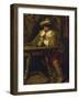 Soldier from the Thirty Years' War with beer mug-Wilhelm Trübner-Framed Giclee Print