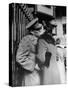 Soldier Giving a Farewell Kiss to His Lady Friend at Penn Station before Shipping Out-Alfred Eisenstaedt-Stretched Canvas