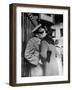 Soldier Giving a Farewell Kiss to His Lady Friend at Penn Station before Shipping Out-Alfred Eisenstaedt-Framed Premium Photographic Print