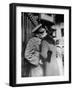 Soldier Giving a Farewell Kiss to His Lady Friend at Penn Station before Shipping Out-Alfred Eisenstaedt-Framed Premium Photographic Print