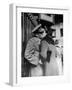 Soldier Giving a Farewell Kiss to His Lady Friend at Penn Station before Shipping Out-Alfred Eisenstaedt-Framed Photographic Print