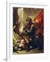 Soldier Holding Banner, Detail from Allegory of War-Luca Giordano-Framed Giclee Print