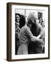 Soldier Kissing a Girl-null-Framed Photographic Print