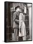 Soldier Kissing His Girlfriend Goodbye in Pennsylvania Station Before Returning to Duty-Alfred Eisenstaedt-Framed Stretched Canvas