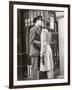 Soldier Kissing His Girlfriend Goodbye in Pennsylvania Station Before Returning to Duty-Alfred Eisenstaedt-Framed Photographic Print