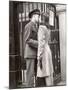 Soldier Kissing His Girlfriend Goodbye in Pennsylvania Station Before Returning to Duty-Alfred Eisenstaedt-Mounted Photographic Print