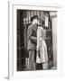 Soldier Kissing His Girlfriend Goodbye in Pennsylvania Station Before Returning to Duty-Alfred Eisenstaedt-Framed Photographic Print