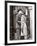 Soldier Kissing His Girlfriend Goodbye in Pennsylvania Station Before Returning to Duty-Alfred Eisenstaedt-Framed Photographic Print