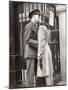 Soldier Kissing His Girlfriend Goodbye in Pennsylvania Station Before Returning to Duty-Alfred Eisenstaedt-Mounted Photographic Print