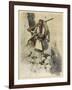 Soldier of Montenegro (Balkans) Fighting the Austrians During World War One-Hoffmann Von Vestenhof-Framed Art Print