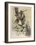 Soldier of Montenegro (Balkans) Fighting the Austrians During World War One-Hoffmann Von Vestenhof-Framed Art Print