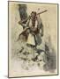 Soldier of Montenegro (Balkans) Fighting the Austrians During World War One-Hoffmann Von Vestenhof-Mounted Art Print