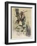 Soldier of Montenegro (Balkans) Fighting the Austrians During World War One-Hoffmann Von Vestenhof-Framed Art Print