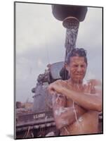 Soldier of the 11th Armored Regiment in Vietnam Taking a Shower-Co Rentmeester-Mounted Photographic Print