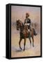 Soldier of the 14th Murray's Jat Lancers, Risaldar-Major, Illustration for 'Armies of India' by…-Alfred Crowdy Lovett-Framed Stretched Canvas