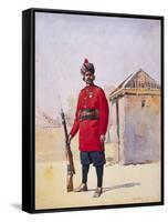 Soldier of the 22nd Punjabis Awan of Shahpur, Illustration for 'Armies of India' by Major G.F.…-Alfred Crowdy Lovett-Framed Stretched Canvas