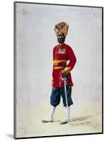 Soldier of the 35th Sikhs, Subadar, Illustration for 'Armies of India' by Major G.F. MacMunn,…-Alfred Crowdy Lovett-Mounted Giclee Print