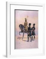 Soldier of the 37th Lancers (Baluch Horse) Baluch, the 36th Jacob's Horse Pathan and the 35th…-Alfred Crowdy Lovett-Framed Giclee Print