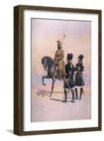 Soldier of the 37th Lancers (Baluch Horse) Baluch, the 36th Jacob's Horse Pathan and the 35th…-Alfred Crowdy Lovett-Framed Giclee Print