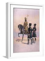 Soldier of the 37th Lancers (Baluch Horse) Baluch, the 36th Jacob's Horse Pathan and the 35th…-Alfred Crowdy Lovett-Framed Giclee Print