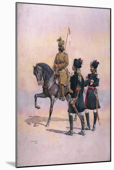 Soldier of the 37th Lancers (Baluch Horse) Baluch, the 36th Jacob's Horse Pathan and the 35th…-Alfred Crowdy Lovett-Mounted Giclee Print